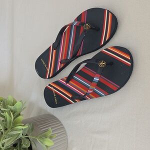 Tory Burch Multicolor Striped Sandals